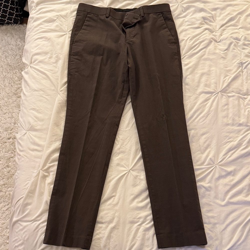 Express Men's Dark Brown Dress Pants
